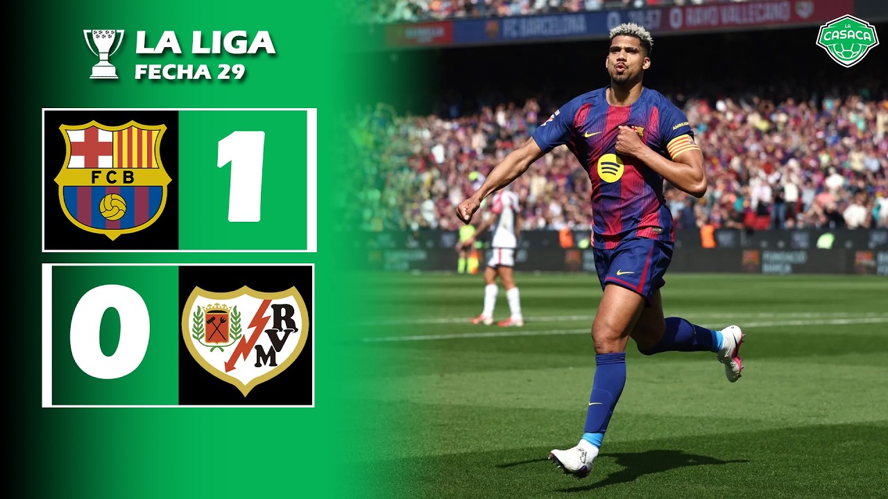 ✅ Barcelona consigui&oacute; un TRIUNFO CLAVE vs Rayo para seguir siendo EL &Uacute;NICO L&Iacute;DER de La Liga 🏆