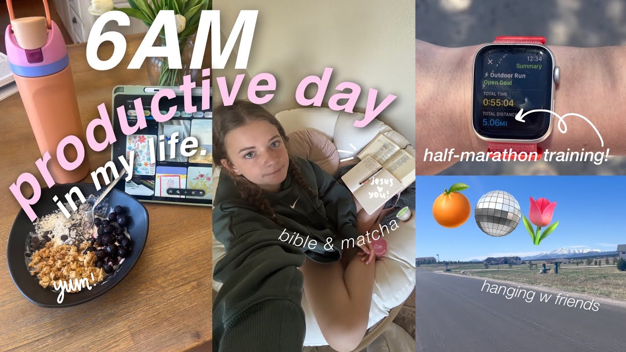 6AM PRODUCTIVE DAY IN MY LIFE!