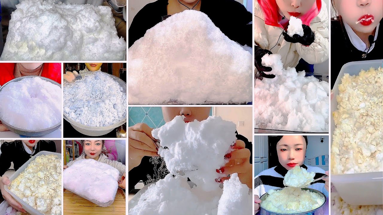♦️HANDSDUL 👐🏻 DRY🍚 |S0FT| SQUEAKY | & FROST 🥶 ICE EATING 🍧 COLLECTION♦️