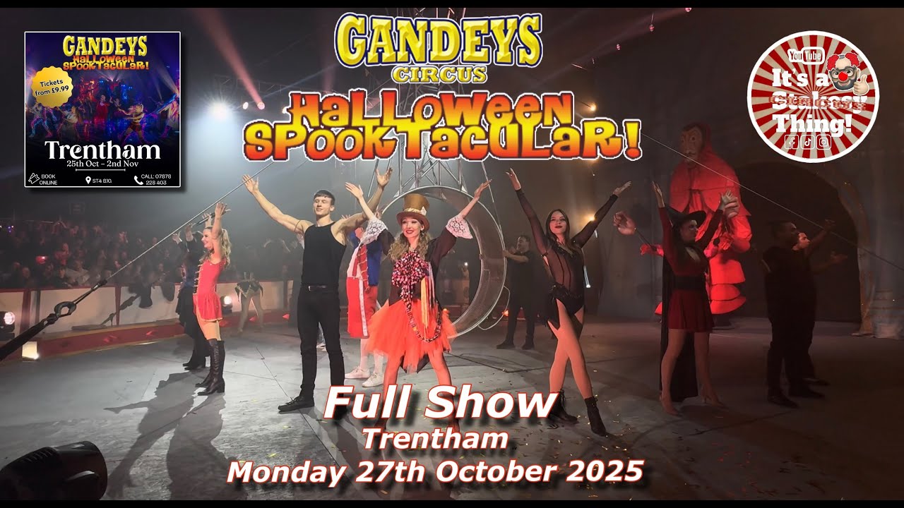 Gandeys Halloween Spooktacular Trentham, Full Show Monday 27th October 2025 #itsastakesything