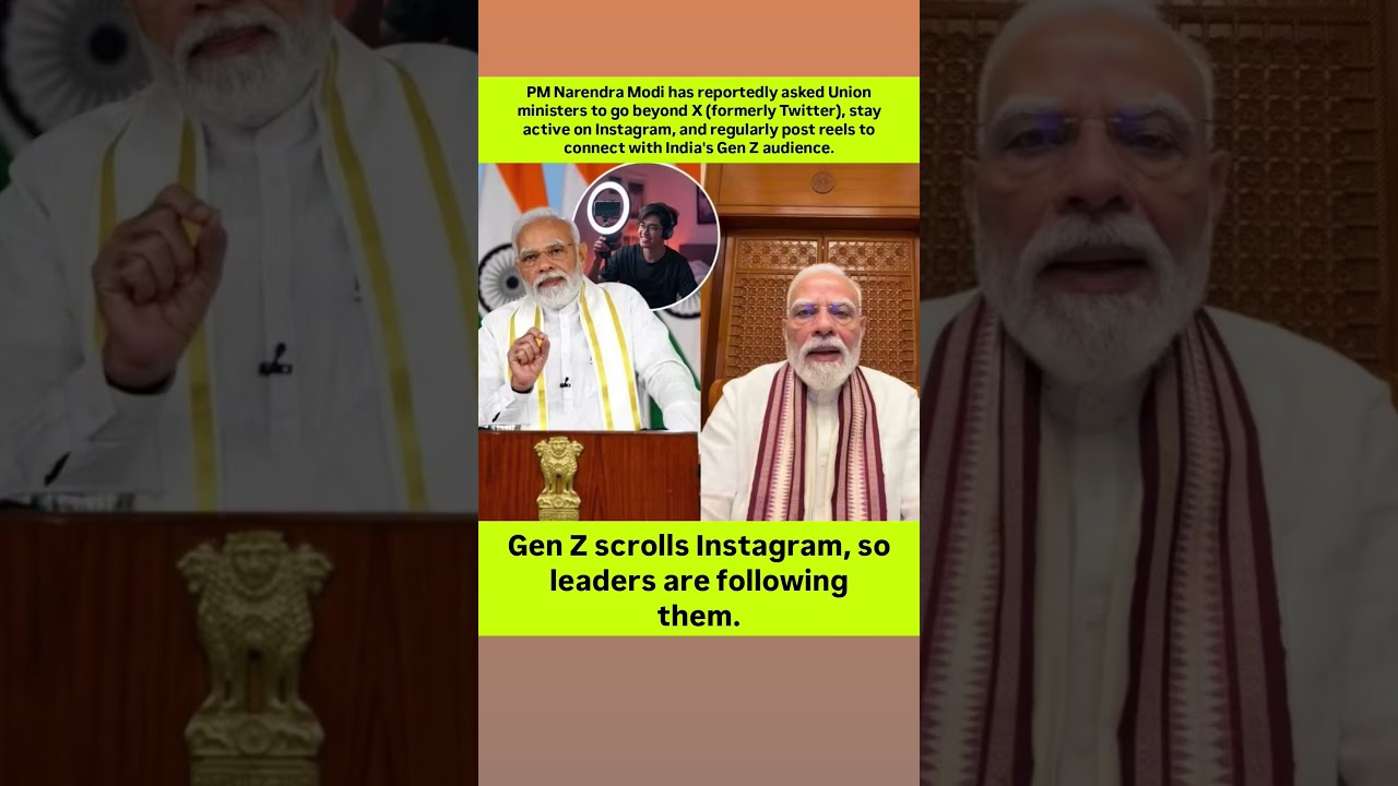 PM Modi Orders Ministers to Post Instagram Reels for Gen Z! #modi #shorts #motivation