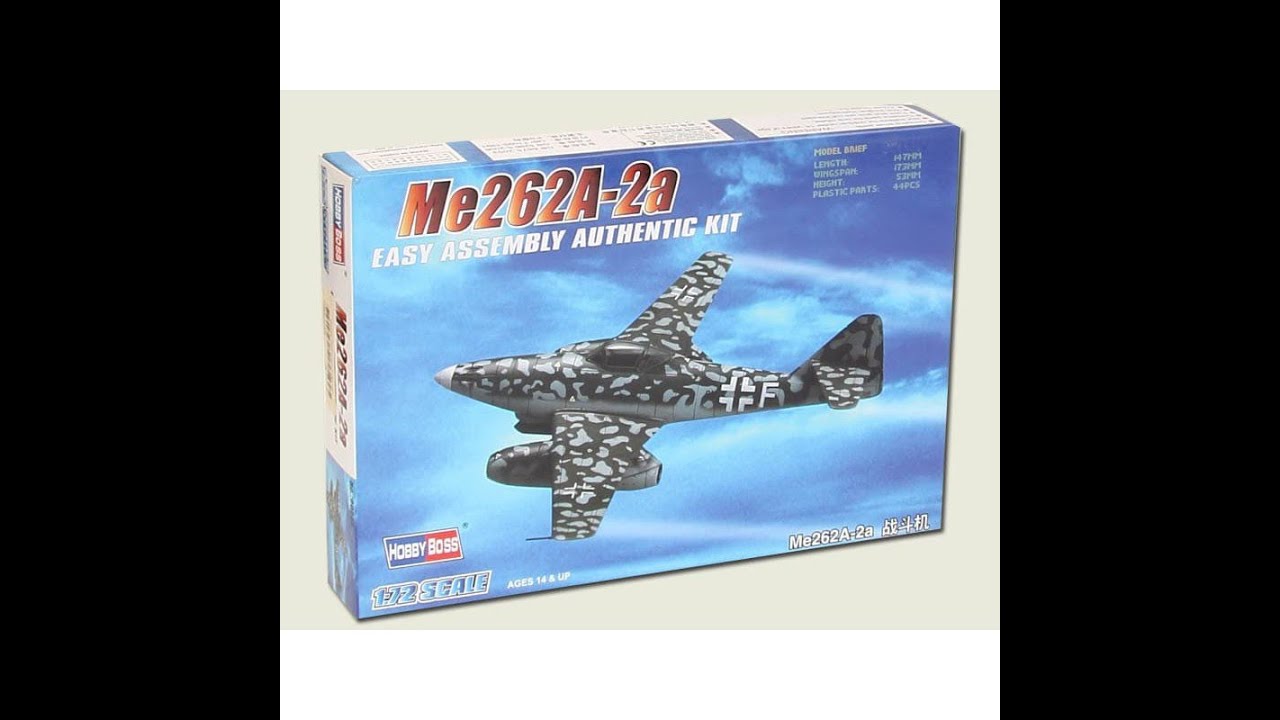 Unboxing Review Me262 - 2a Hobby Boss 1/72 (80248)