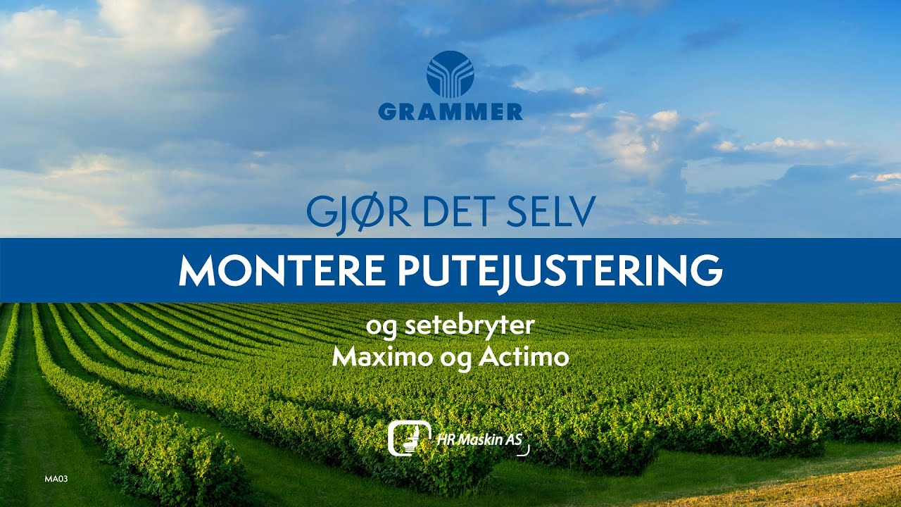 Grammer Puteregulering og seterbryter (Maximo, Actimo)