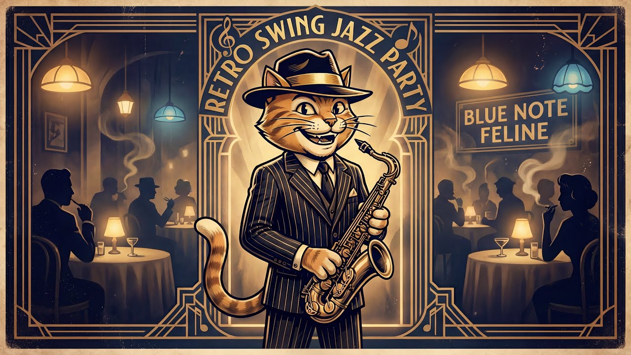 Retro Swing Jazz Party (Instrumental Big Band) - Jazz Cat’s night
