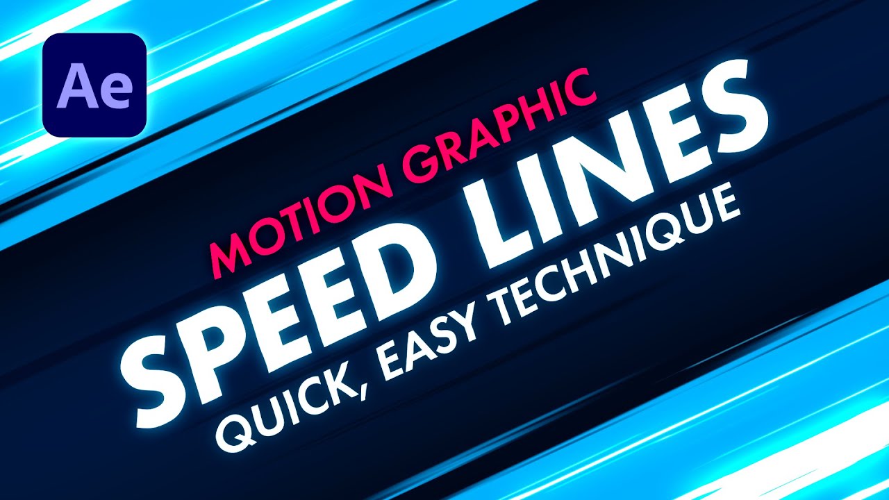 Easy Motion Graphic Speed Lines in After Effects | Tutorial
