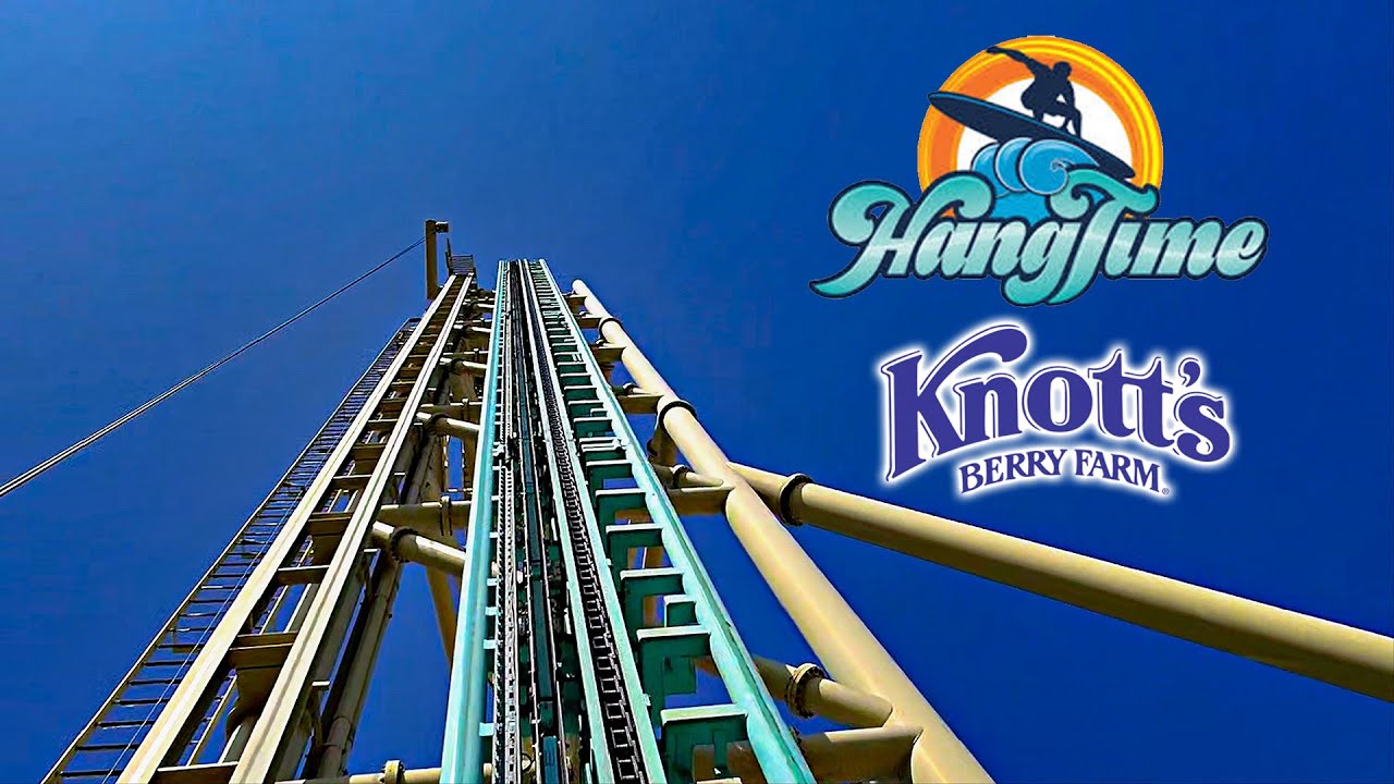 September 2025 HangTime Roller Coaster On Ride Front Seat 4K POV Knott's Berry Farm
