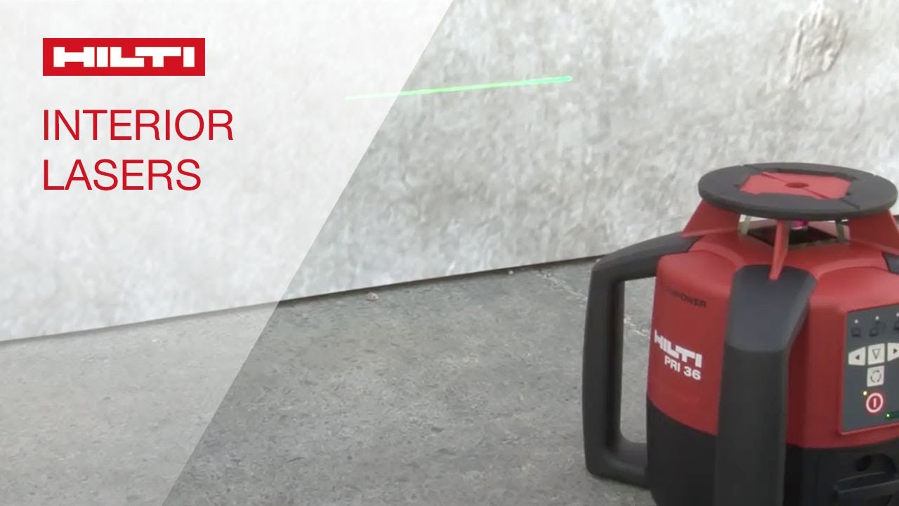 OVERVIEW of Hilti measuring systems for interior layout - featuring PRI 36 and PM 4-M