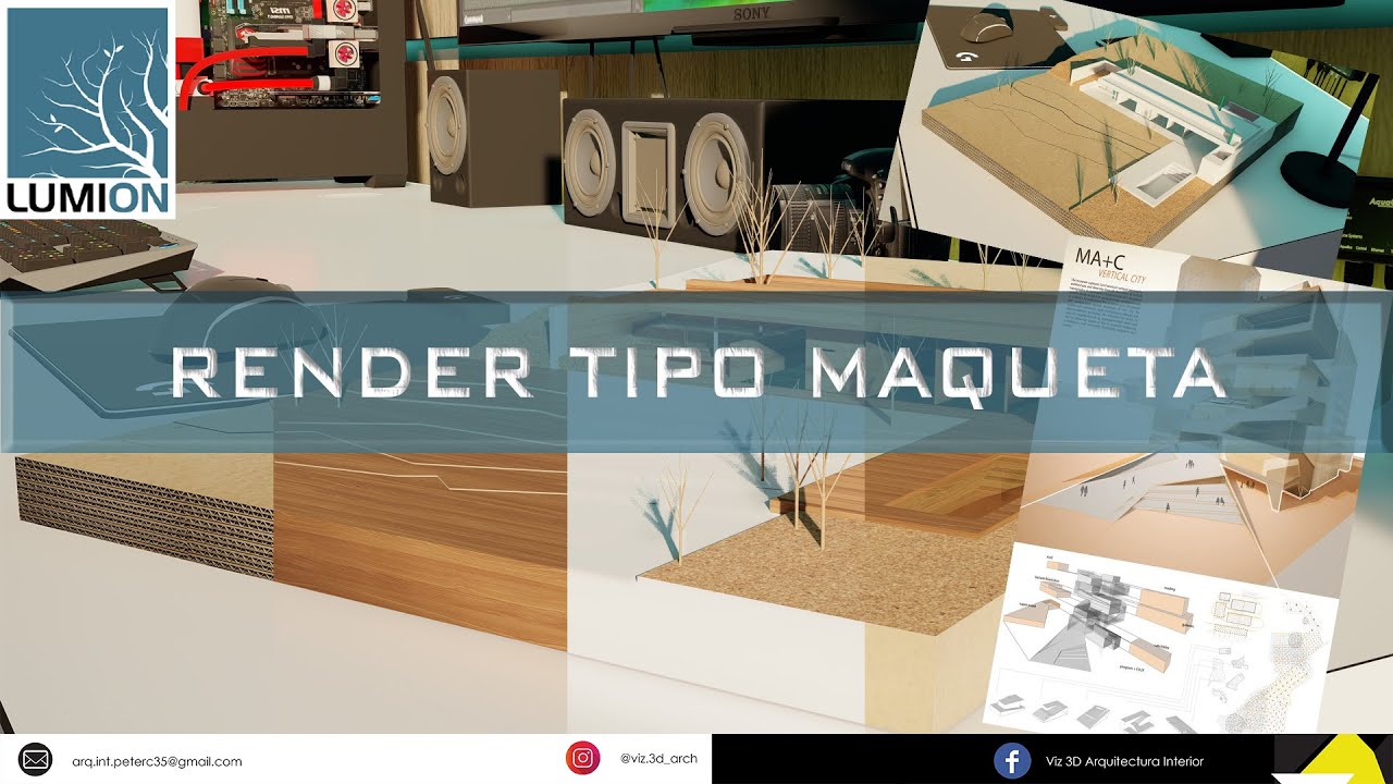 👨🏽‍🏫RENDER TIPO MAQUETA EN LUMION 8/9/10/11