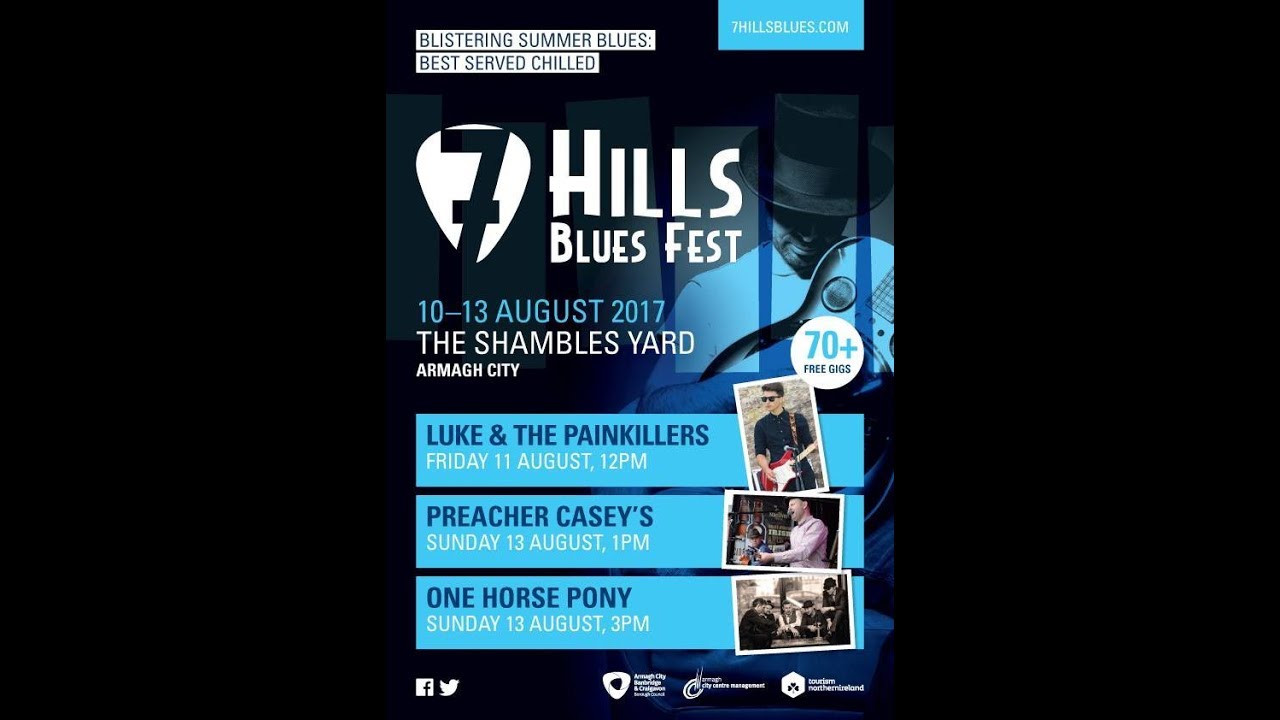 Luke And The Painkillers Shambles Yard, Armagh (7 Hills Blues Festival 2017)