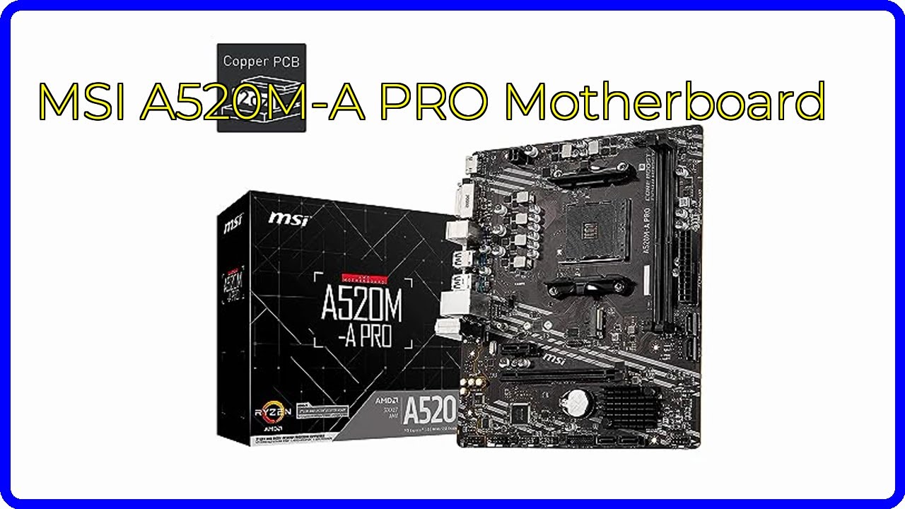 REVIEW (2026): MSI A520M-A PRO Motherboard. First Look.