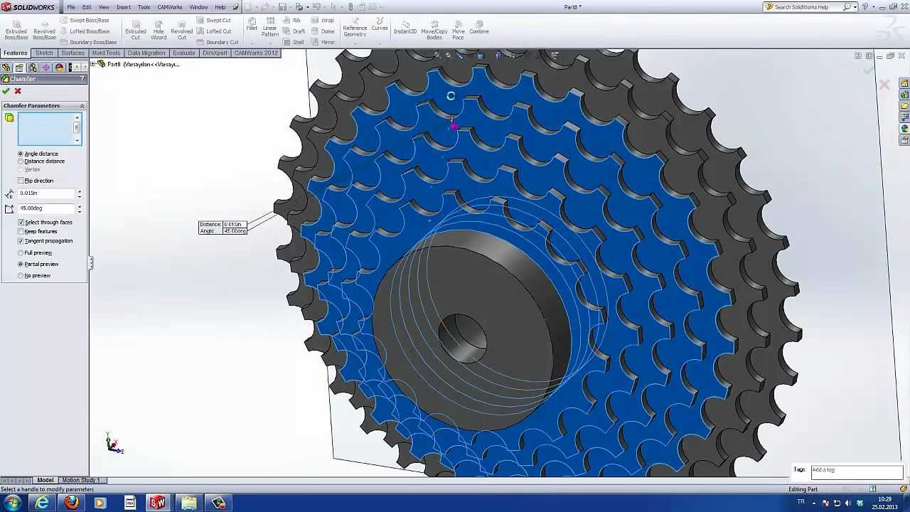 SolidWorks Tutorial  Sprocket Bike
