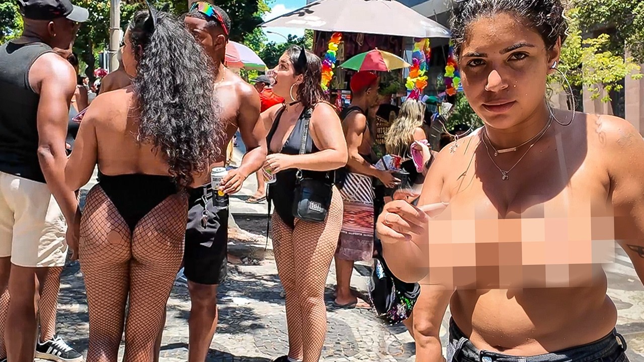 🇧🇷 Festa de Carnaval no Rio — Leblon Beach Walking Tour 🌊🎭 4K