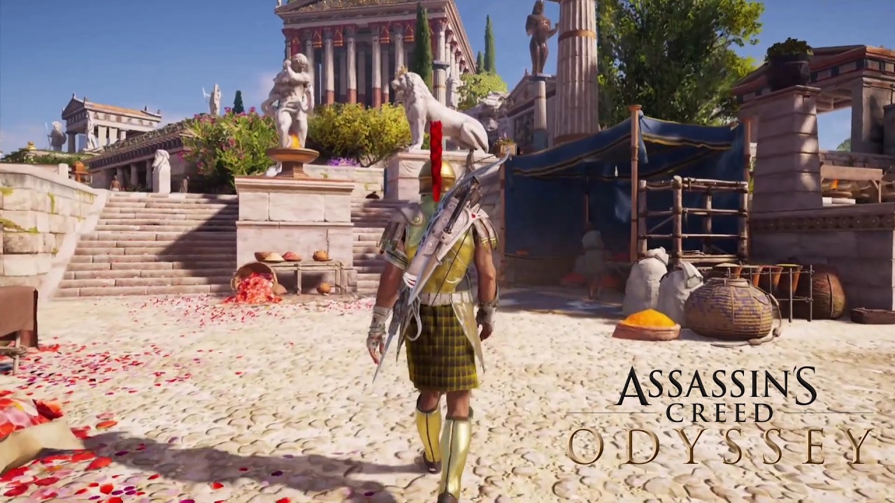 Walking in Ancient Greek island of DELOS - [ Assassin's Creed Odyssey ]