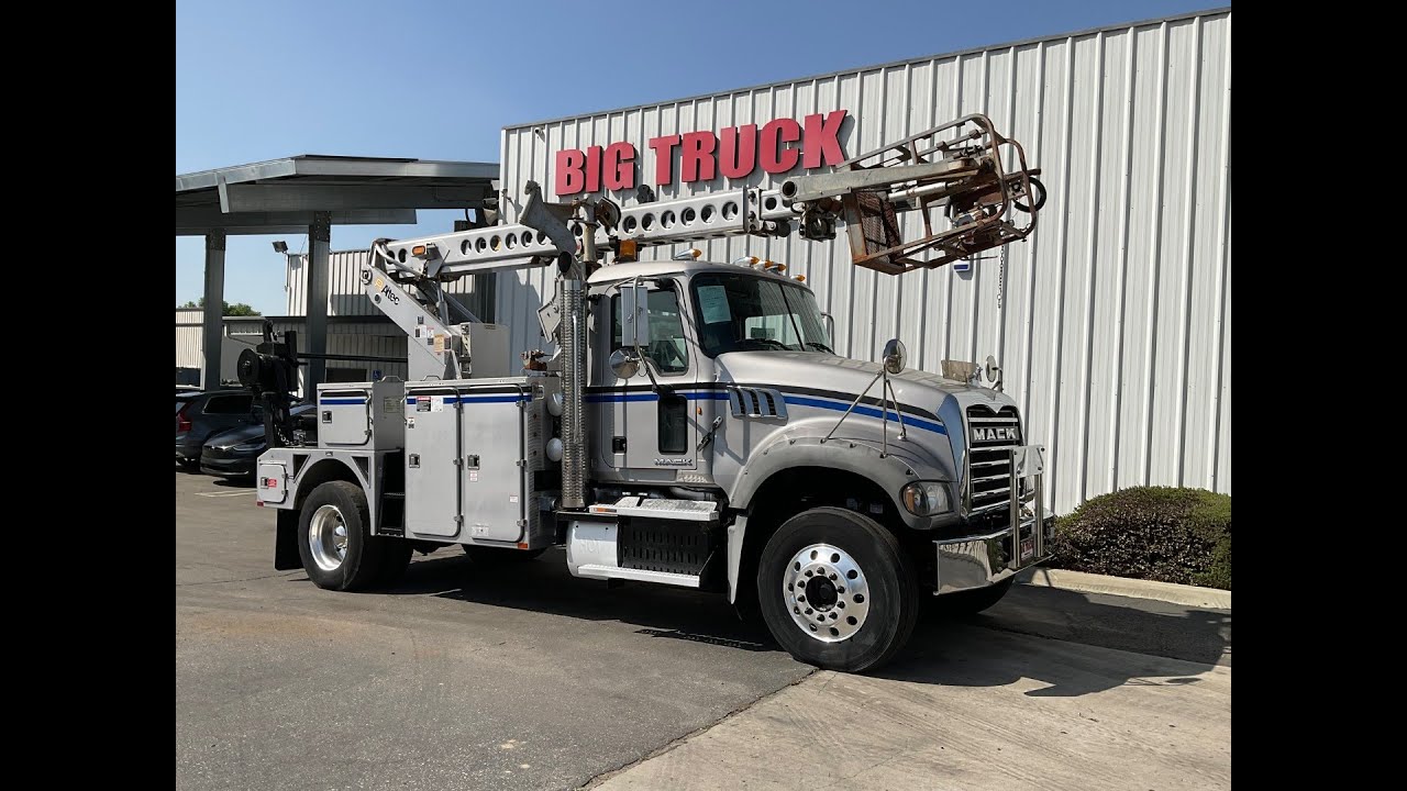 2012 Mack GU712 Altec AT40C Cable Placer Bucket Truck