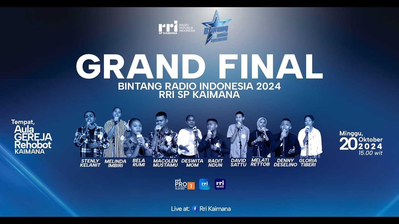 #rrikaimana #rripro1 |  GRAND FINAL BINTANG RADIO 2024 || RRI SP KAIMANA