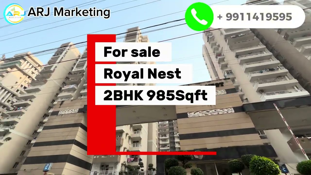 Royal Nest 2BHK for Sale | 985 SqFt Spacious Flat in Greater Noida West | Best Price! #dreamhome 