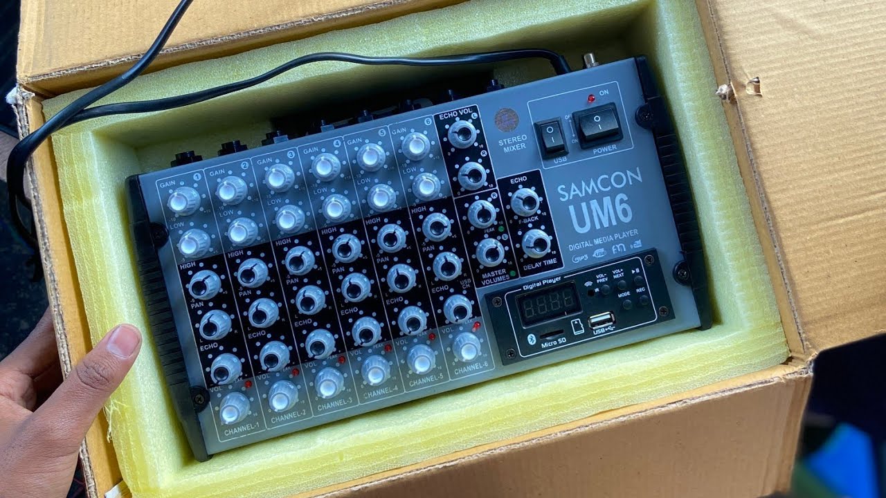 BEST 6 CHANNEL ECHO MIXER FOR SOUND SYSTEM 