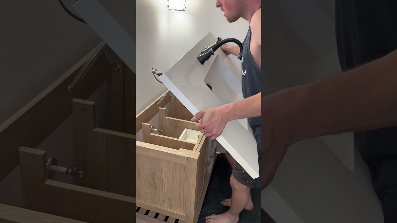 Installing a #vanity, Here's How