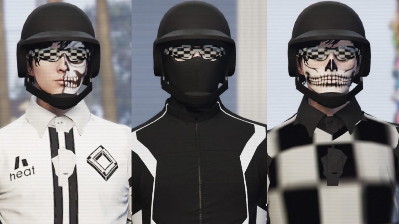 ☆ GTA 5 Online | Multiple Male Outfit Components (Checkerboard) (Tryhard/Freemode/Base) (Ps4/Xbox1)