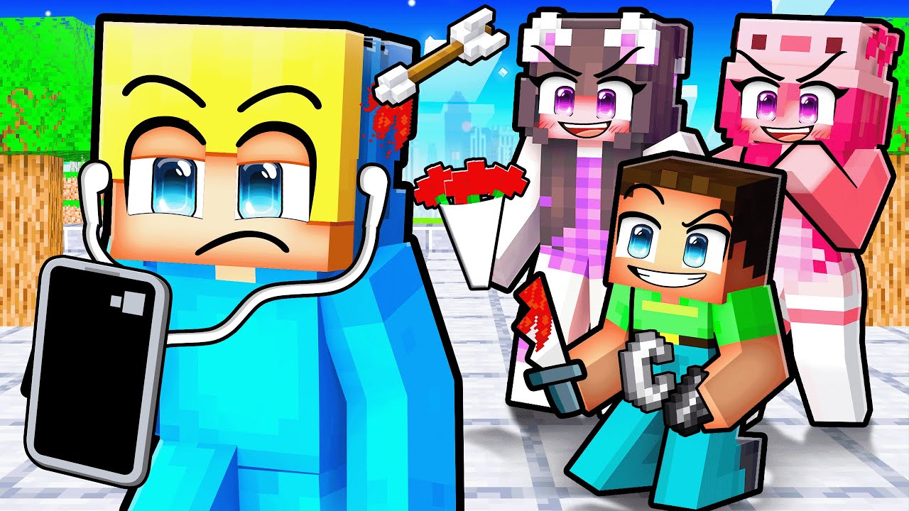Meine FREUNDE 24 Stunden lang ignorieren in Minecraft!
