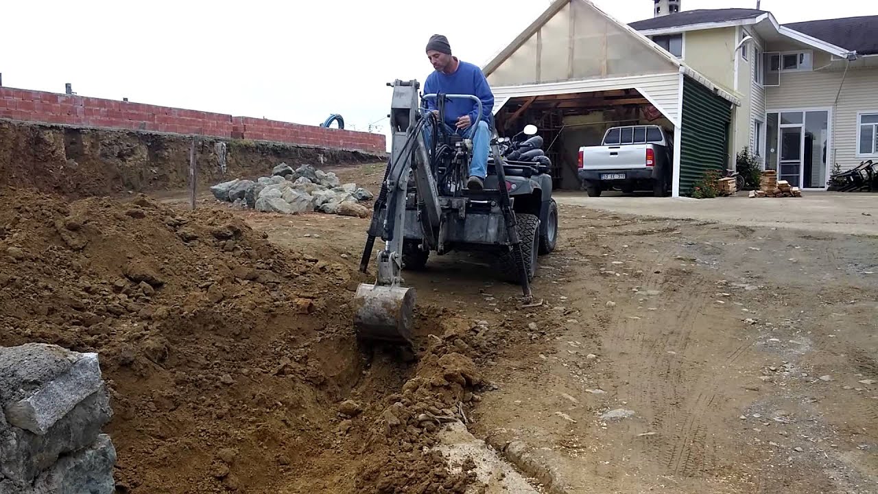 Atv backhoe arctic cat - kazıcı beko-