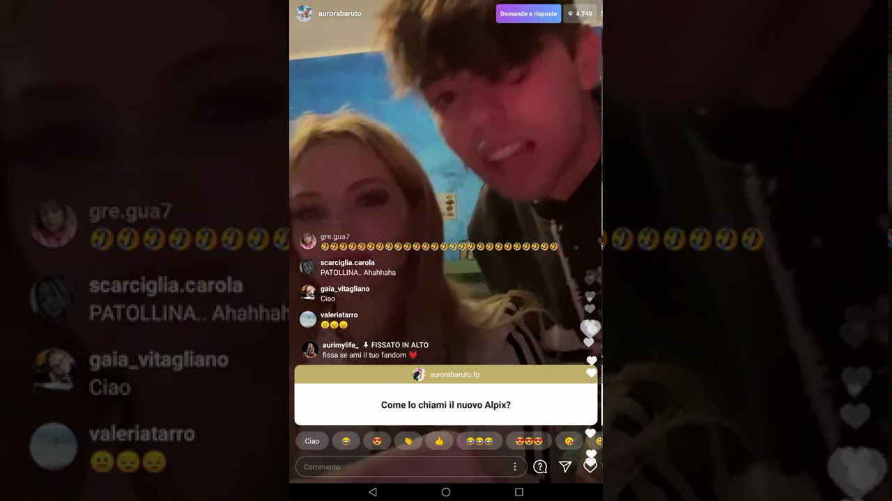 Live di Aurora Baruto e Mura. Mura in Veneto da Auri che romantico ✨✨😍❤️💝🏡