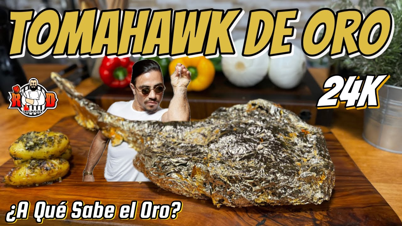 Tomahawk de Oro 24K |RDGrillmaster.