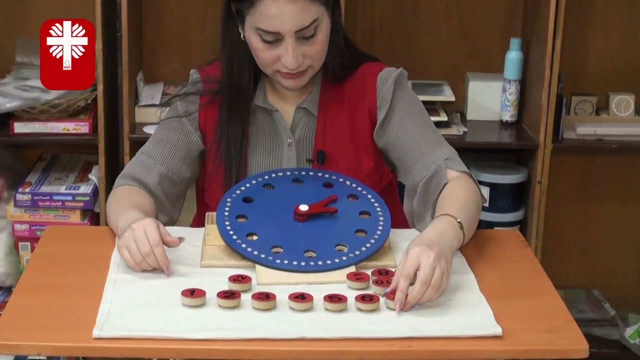 منظمة اخوية المحبة مركز التأهيل الاسري/ تقدم برنامج منتسوري انشطة التاريخ -نشاط الساعة/ مع ريم حازم