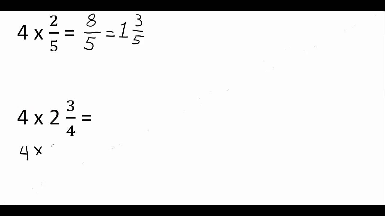Breuken: Heel getal vermenigvuldigen met een breuk
