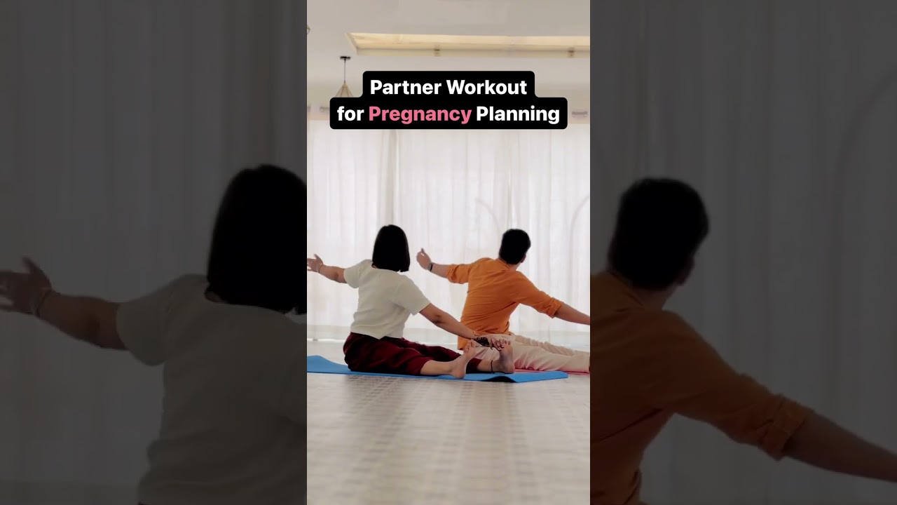 Couple yoga for pregnancy 🌸❣️