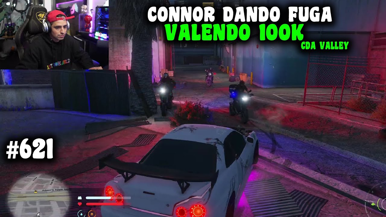CONNOR DEU FUGA DA P0LICIA VALENDO 100K! EP. 621