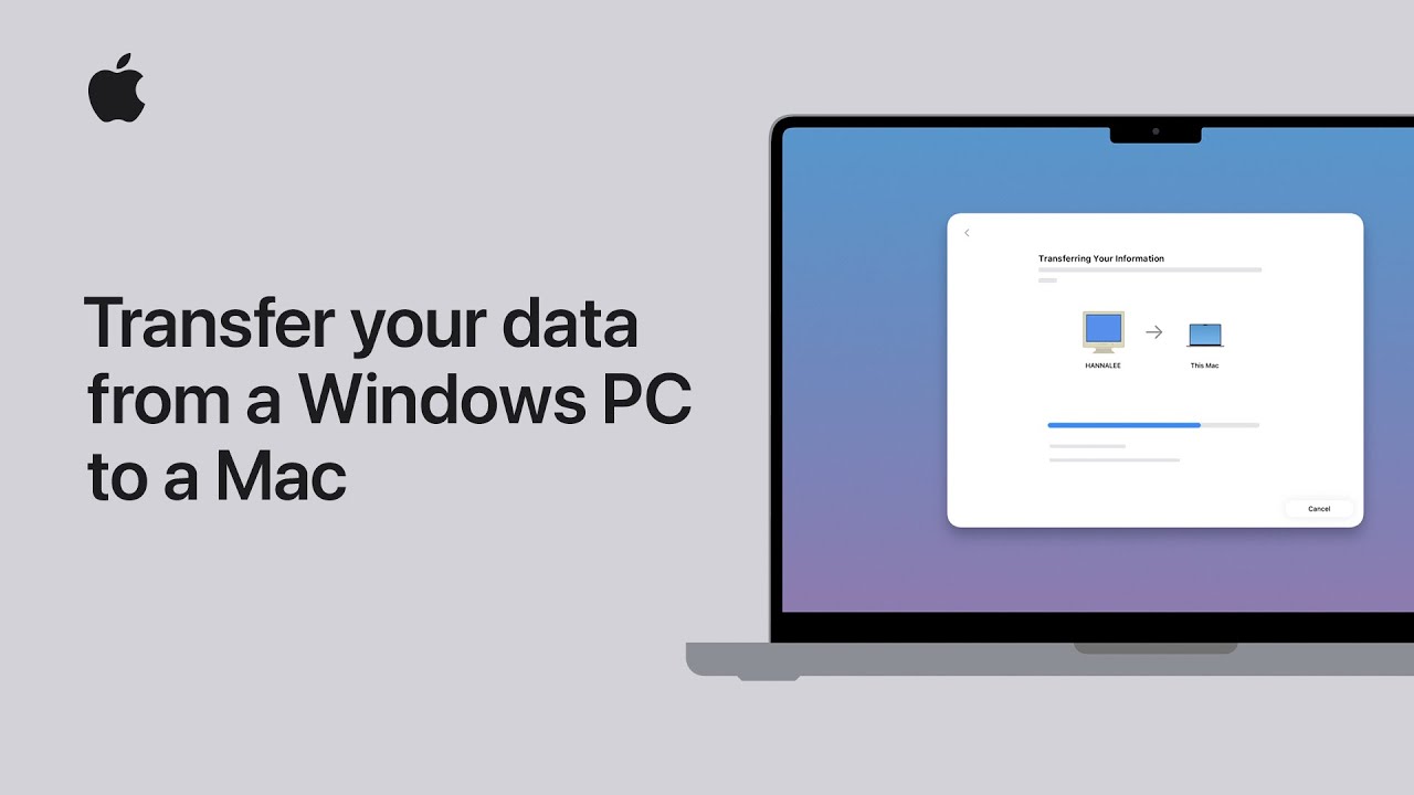 How to transfer your data from a Windows PC to a Mac using Migration Assistant  | Apple Support