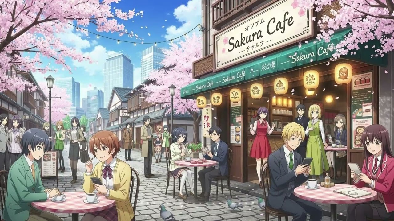 Chill Cafe Lofi Beats with Coffee Vibes ( 1 hour )