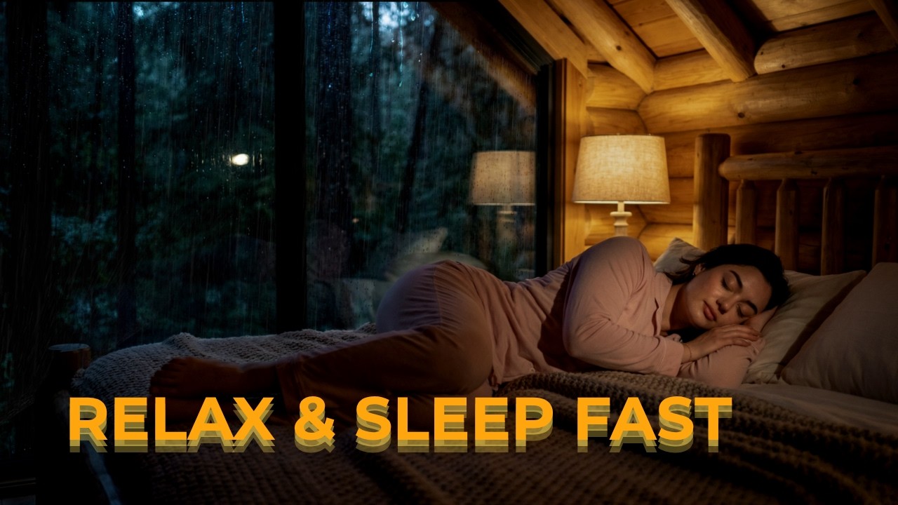 Sleep Fast & Stay Asleep 🌙 Cozy Rain Night for Deep Sleep and Relaxation