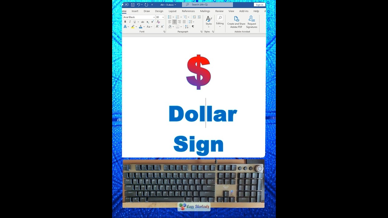 How to write $ Dollar Sign & &cent; Cent Sign in MS Word with code #msword #shorts