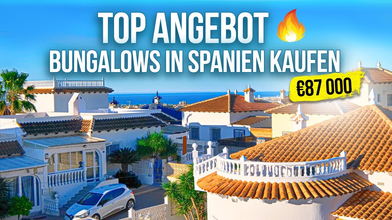 Bungalows in Spanien kaufen. Immobilien in Spanien Costa Blanca | € 87 000 🔥