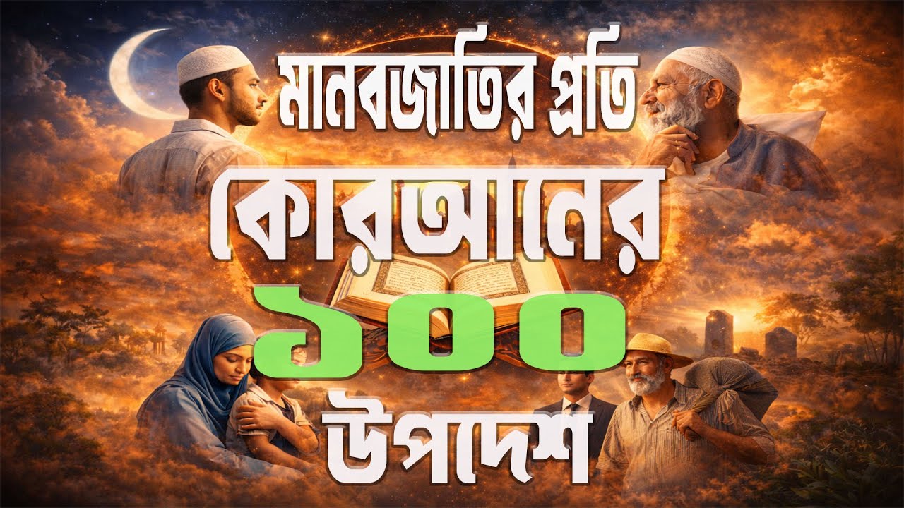 মানবজাতির প্রতি কোরআনের ১০০ উপদেশ | কোরআনের আলোকে জীবন গড়ার দিকনির্দেশনা | আল্লাহর উপদেশ