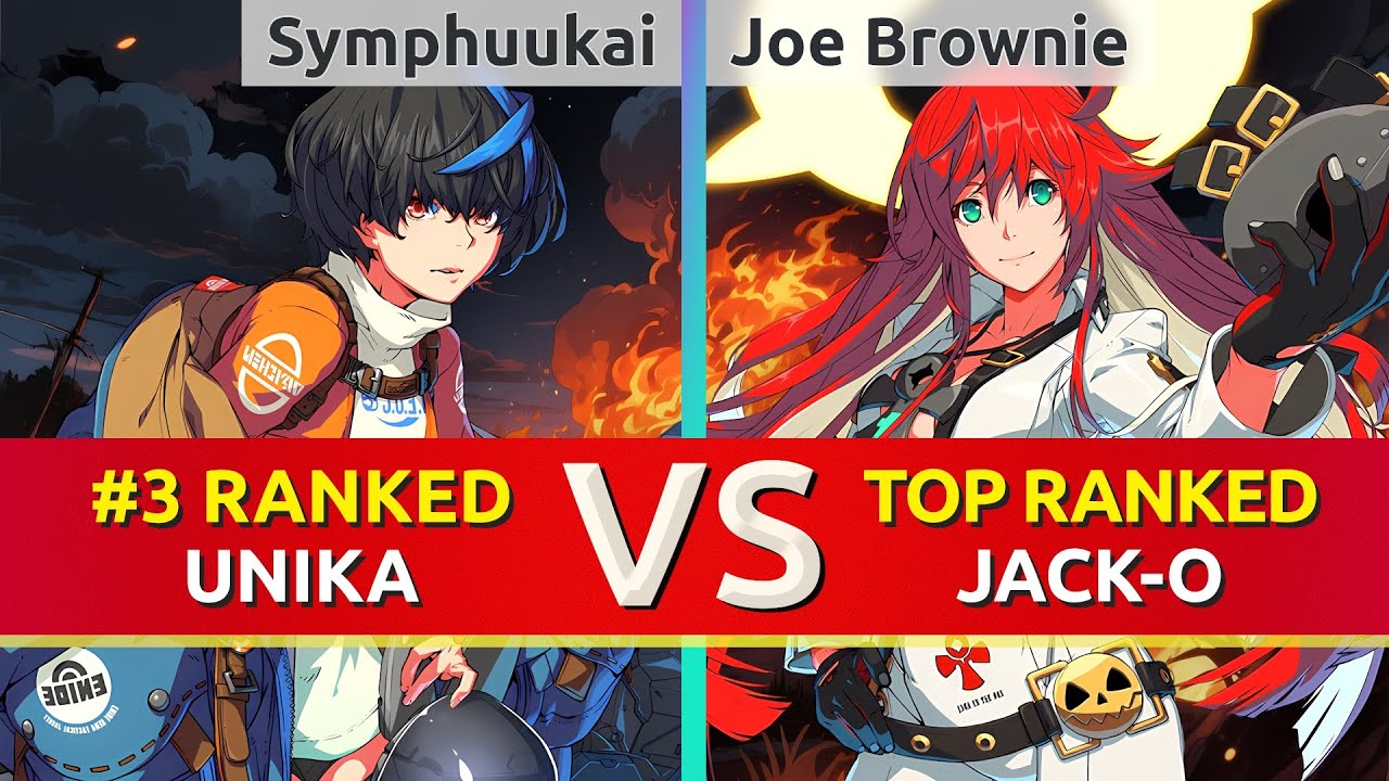 GGST ▰ Symphuukai (#3 Ranked Unika) vs Joe Brownie (TOP Ranked Jack-O). High Level Gameplay