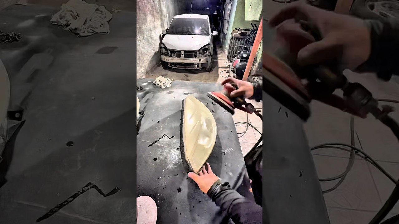 Segredo do polimento de farol sem polímero e sem verniz assista até o final 🔥🔥