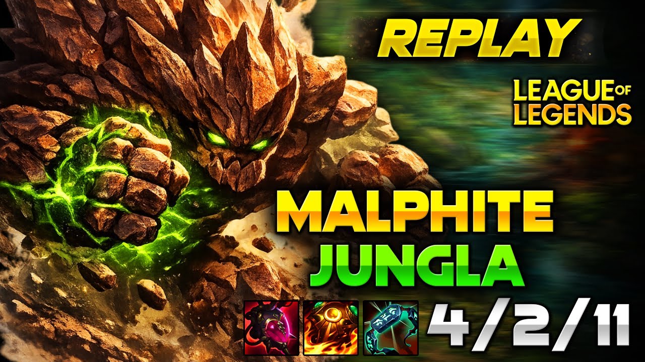 Malphite Jungla Carry | Full Replay | League of Legends