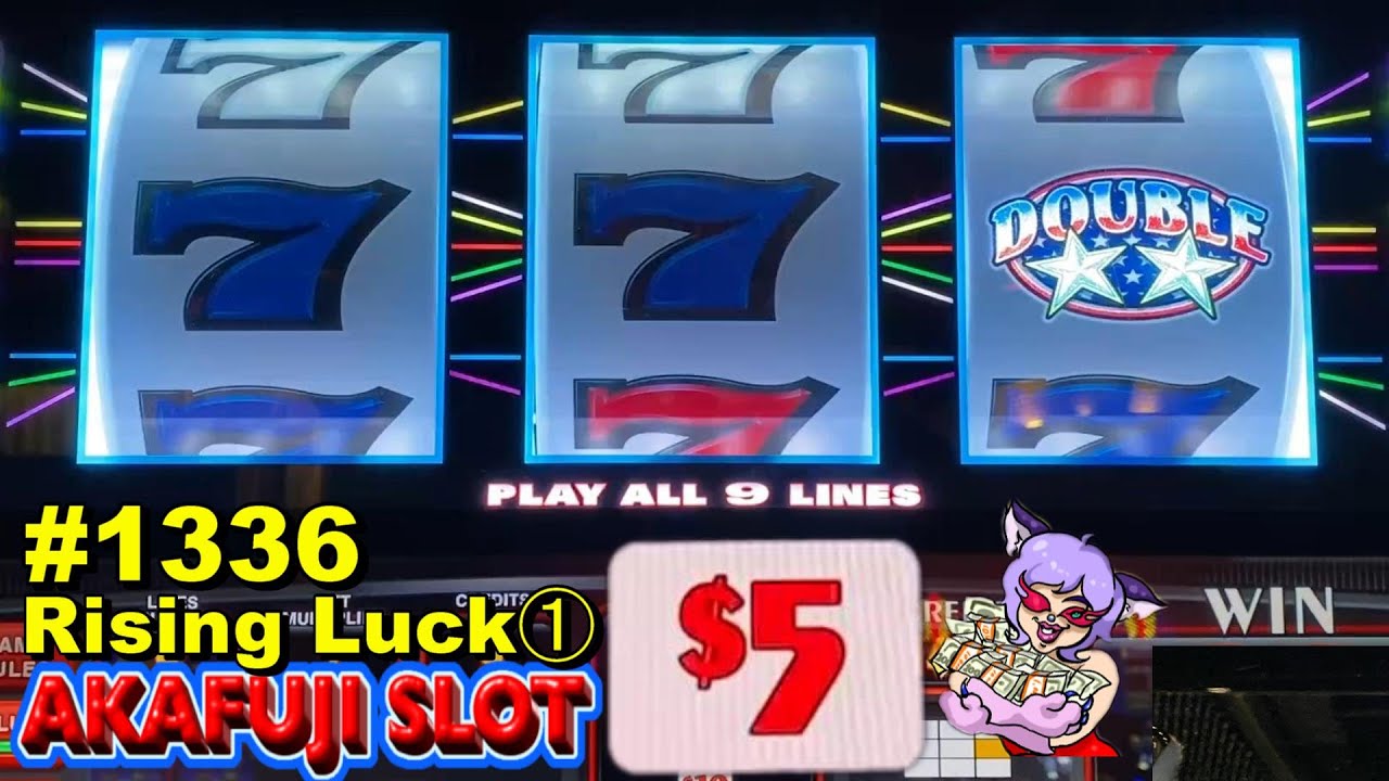 Rising Luck① Triple Double Stars Slot, 2x4x5x Super Times Pay Slot, Double Jackpot Jewels 赤富士スロット