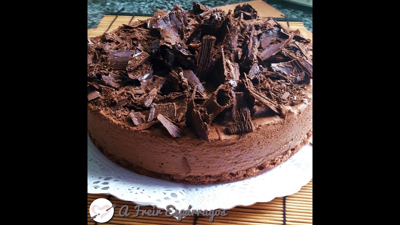 Tarta de mousse de chocolate