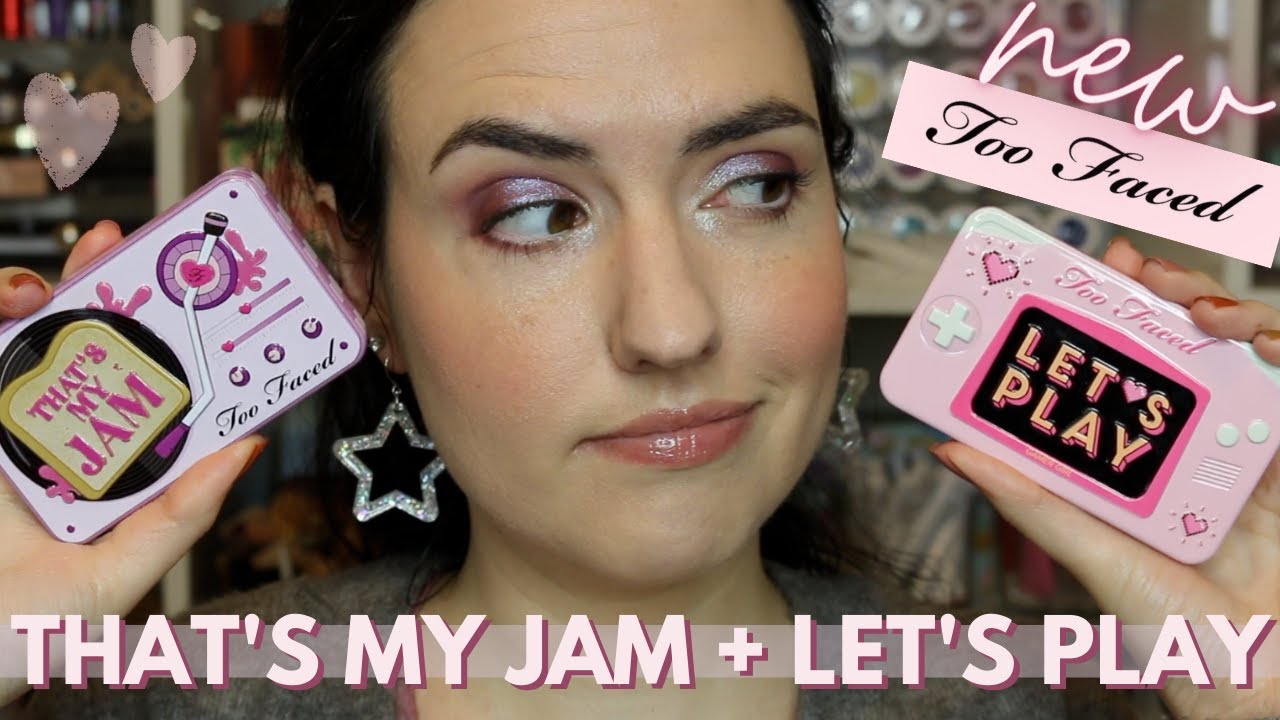 NEW Too Faced Mini Palettes That's My Jam and Let's Play | Swatches, Comparisons and Tutorial!