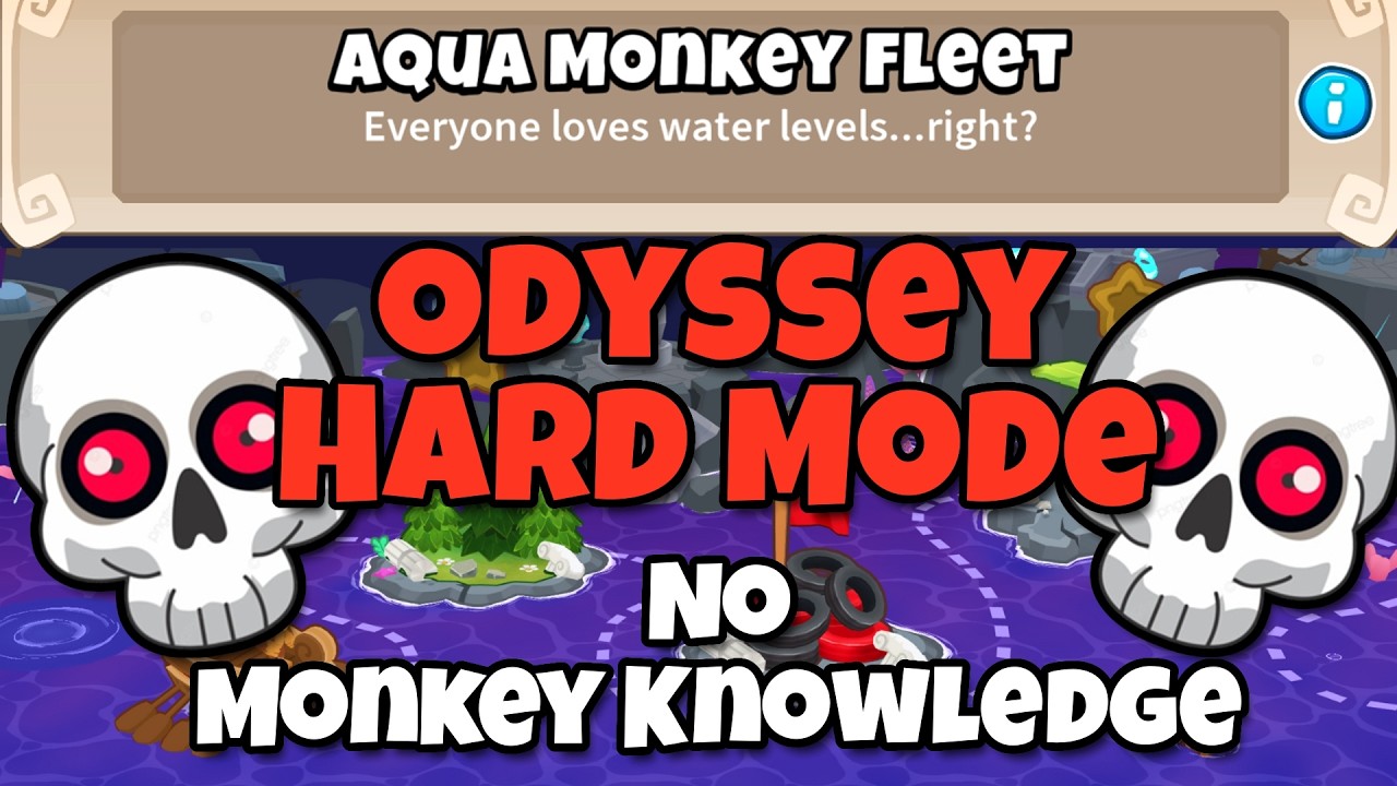 BTD6 Odyssey Guide || Almost No Monkey Knowledge || Aqua Monkey Fleet