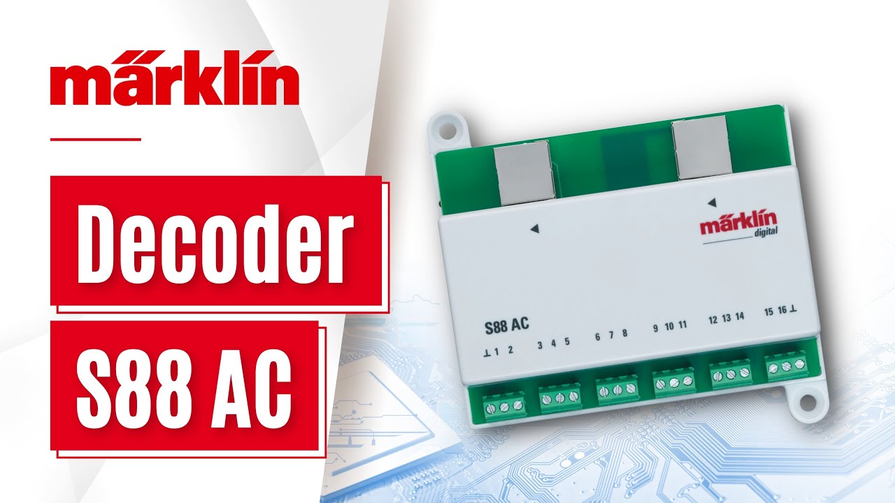 Märklin Decoder S88 AC Rückmeldemodul  (60881) / Anschluss und Funktionen