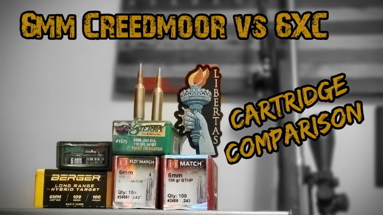 Сравнение патронов 6 мм Creedmoor и 6XC
