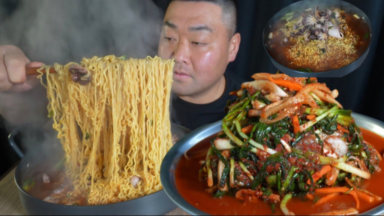  파김치 도둑 동석이~ 쭈구미 & 오징어 라면 박살내버리자 !!