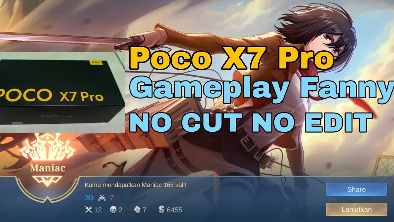 POCO X7 Pro Gameplay Fanny Mobile Legends