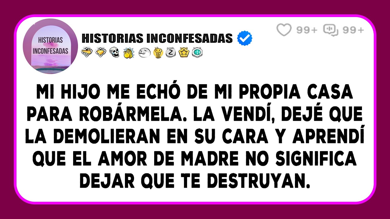 Mi hijo me echó de mi propia casa para robármela. La vendí, dejé que la demolieran en su cara y...