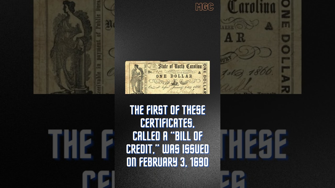 The first paper money in America was issued in the colony of Massachusetts in 1690, #shorts